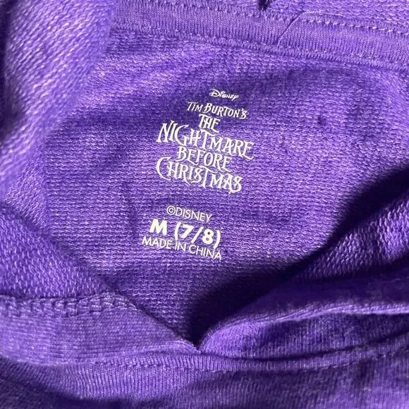 NWT Nightmare Before Christmas Halloween  Hoodie Dress with Long Sleeves Size M - Picture 2 of 8
